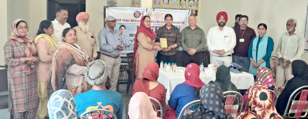 NSS Unit and Red Ribbon Club organized free medical camp at Bhamian
